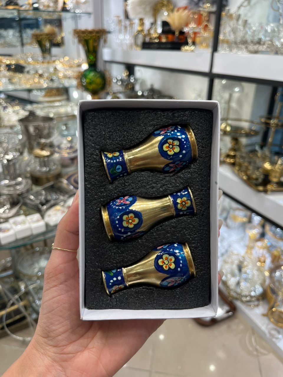 نمکدان برنجی فانتزی